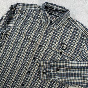 Harley Davidson Flannel Mens Medium Plaid Lightweight Skull Button Up Shirt